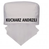 Bandana kucharska szefa kuchni biała personalizowana